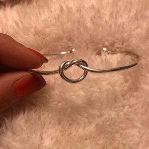 Sterling Sliver tied knot bracelet